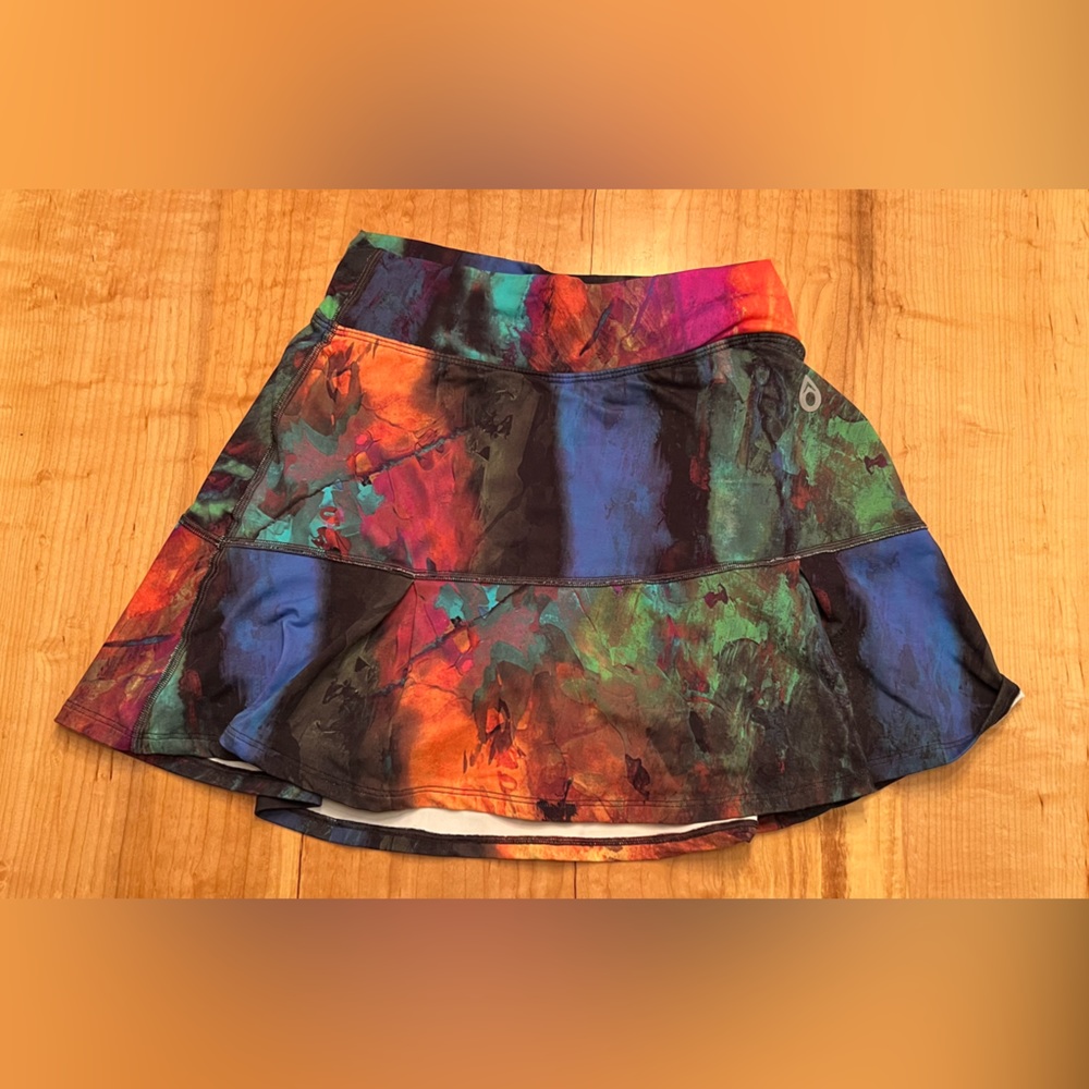 Dona Jo  JoJo pied watercolor skirt skort size 1